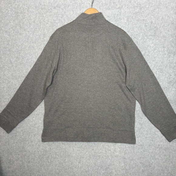 Polo Ralph Lauren Estate-Rib Quarter-Zip Pullover-Gray-Men Size Large - Picture 5 of 6